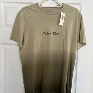 Calvin Klein Men's Olive Ombre Tee